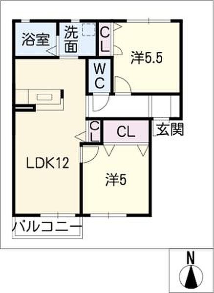 サンライズ ｜愛知県東海市富木島町北島(賃貸アパート2LDK・2階・50.00㎡)の写真 その2