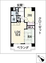 アイリット名和  ｜ 愛知県東海市名和町背戸田（賃貸マンション2LDK・3階・51.04㎡） その2