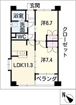 グラティテュード  ｜ 愛知県東海市名和町1丁目（賃貸マンション2LDK・4階・55.96㎡） その2