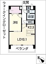 ＬＯＲＯＳ25  ｜ 愛知県東海市荒尾町下畑（賃貸マンション1LDK・1階・43.58㎡） その2