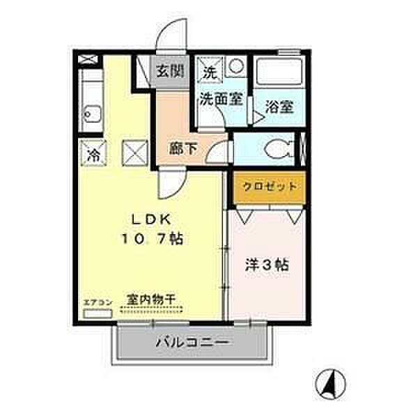 コンフォートI 105｜愛知県常滑市虹の丘3丁目(賃貸アパート1LDK・1階・35.30㎡)の写真 その12