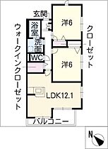 メゾン・エトワール　Ｂ棟  ｜ 愛知県常滑市奥栄町2丁目（賃貸マンション2LDK・2階・59.11㎡） その2