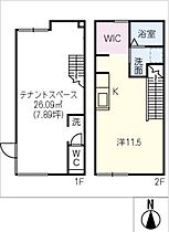 ｃｌａｓｓｗｏｒｋＡＯＹＡＭＡ  ｜ 愛知県半田市青山1丁目（賃貸タウンハウス1R・2階・58.83㎡） その2