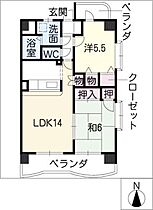 ベルテエルマーナ  ｜ 愛知県半田市青山1丁目（賃貸マンション2LDK・3階・57.00㎡） その2