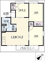 ワイドシャロー  ｜ 三重県四日市市西富田町（賃貸アパート3LDK・2階・62.68㎡） その2