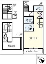 Ｂｅｌｌｅ　Ｌｅａｄ　Ｋ  ｜ 三重県四日市市天カ須賀2丁目（賃貸アパート1R・2階・38.08㎡） その2