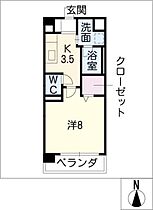 シャルマン朝明  ｜ 三重県四日市市朝明町（賃貸マンション1K・1階・28.69㎡） その2