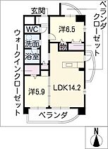 プレジオ　リラ  ｜ 三重県四日市市垂坂町（賃貸マンション2LDK・4階・63.26㎡） その2