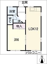 グリーンパーク  ｜ 三重県四日市市大字西阿倉川（賃貸アパート1LDK・2階・38.83㎡） その2