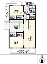 ディアコートSAKURADAIＢ  ｜ 三重県四日市市桜台本町（賃貸マンション3LDK・1階・71.40㎡） その2