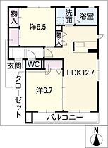 ソシアＫ  ｜ 三重県四日市市川島町（賃貸アパート2LDK・2階・61.60㎡） その2