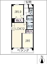 元新マンション  ｜ 三重県四日市市元新町（賃貸マンション2LDK・2階・54.84㎡） その2