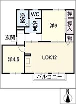 アドミラブール　Ｅ棟  ｜ 三重県四日市市日永西3丁目（賃貸アパート2LDK・1階・50.60㎡） その2