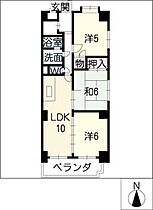 エスパシオときわ  ｜ 三重県四日市市芝田1丁目（賃貸マンション3LDK・1階・65.40㎡） その2