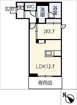 ツヴェルフ  ｜ 三重県四日市市南浜田町（賃貸マンション1LDK・1階・40.81㎡） その2