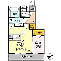 アルバグランデ伊倉 105 ｜ 三重県四日市市伊倉1丁目1番44号（賃貸アパート1LDK・1階・35.21㎡） その2