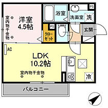 ルミエール エイト 105 ｜ 三重県四日市市西日野町4060-2（賃貸アパート1LDK・1階・35.30㎡） その2