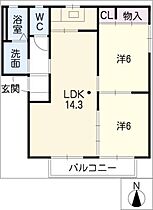 ST.MARINERS.ＣＲＡＤＬＥ　Ｒ棟  ｜ 三重県鈴鹿市岸岡町（賃貸アパート2LDK・1階・55.85㎡） その2