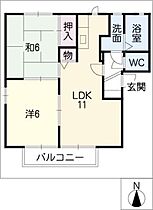 ポローニア　Ｃ棟  ｜ 三重県鈴鹿市庄野羽山3丁目（賃貸アパート2LDK・1階・50.60㎡） その2