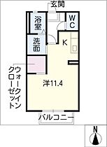 ヴァンフル－ル　Ａ  ｜ 三重県鈴鹿市末広北1丁目（賃貸アパート1K・1階・32.24㎡） その2