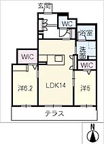 シャーメゾンステージ津駅前  ｜ 三重県津市羽所町（賃貸マンション2LDK・1階・63.66㎡） その2