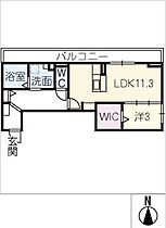 ディーシャンブル南丸之内　Ｄ棟  ｜ 三重県津市南丸之内（賃貸アパート1LDK・2階・43.36㎡） その2