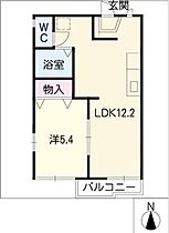 ベルハイツ  ｜ 三重県津市栄町1丁目（賃貸アパート1LDK・2階・35.30㎡） その2