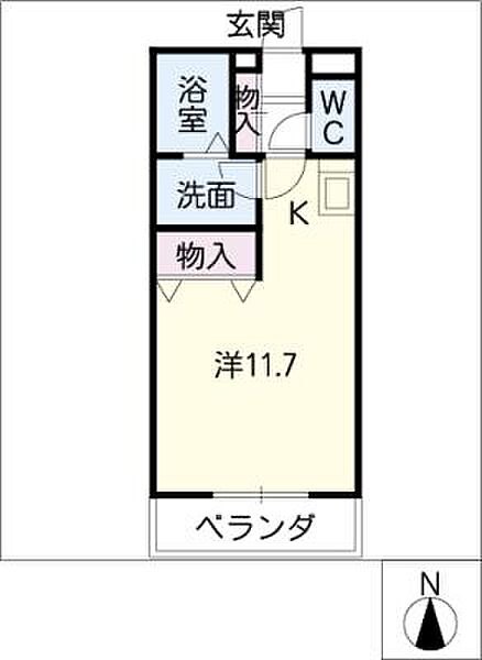 シャルム ｜愛知県名古屋市中村区下中村町2丁目(賃貸マンション1R・1階・29.97㎡)の写真 その2