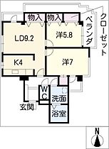 シティコーポ丸山  ｜ 愛知県名古屋市千種区丸山町3丁目（賃貸マンション2LDK・5階・65.39㎡） その2