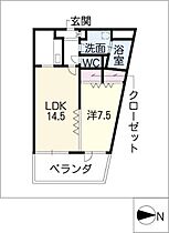 ハルモニア  ｜ 愛知県名古屋市西区菊井2丁目（賃貸マンション1LDK・8階・50.01㎡） その2