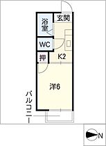 ラポール鳥見  ｜ 愛知県名古屋市西区鳥見町1丁目（賃貸アパート1K・1階・21.00㎡） その2