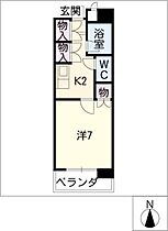 ＷＥＳＴ　ＰＯＩＮＴ  ｜ 愛知県名古屋市西区浄心2丁目（賃貸マンション1K・6階・24.90㎡） その2