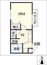 エルシックス上名古屋  ｜ 愛知県名古屋市西区上名古屋1丁目（賃貸マンション1K・2階・29.75㎡） その2