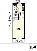 ソシア浄心  ｜ 愛知県名古屋市西区上名古屋2丁目（賃貸マンション1K・7階・24.92㎡） その2