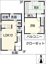 貝田公園戸建　東棟  ｜ 愛知県名古屋市西区貝田町1丁目（賃貸一戸建2LDK・2階・70.40㎡） その2