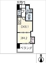 エルミナグラン  ｜ 愛知県名古屋市西区菊井1丁目（賃貸マンション1DK・4階・27.08㎡） その2