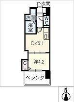 エルミナグラン  ｜ 愛知県名古屋市西区菊井1丁目（賃貸マンション1DK・5階・27.08㎡） その2