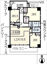 Ｇｒａｎ　Ｍｏｎｓｉｌｖａ  ｜ 愛知県清須市西枇杷島町南二ツ杁（賃貸マンション3LDK・7階・80.76㎡） その2