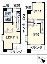 カーサ　ピーノ  ｜ 愛知県名古屋市中川区松葉町2丁目（賃貸マンション2LDK・2階・75.08㎡） その2