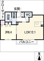 ヒルズ露橋  ｜ 愛知県名古屋市中川区露橋1丁目（賃貸アパート1LDK・1階・48.00㎡） その2