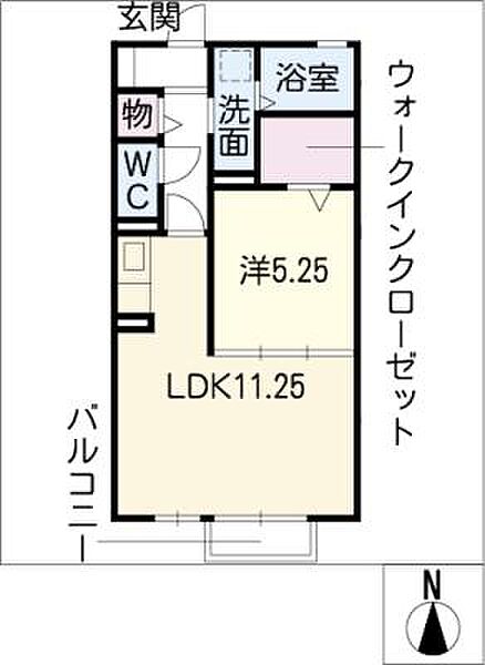 モナリエ青山 ｜愛知県名古屋市緑区桶狭間神明(賃貸アパート1LDK・1階・41.67㎡)の写真 その2