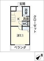 シティ鳴海  ｜ 愛知県名古屋市緑区六田1丁目（賃貸マンション1K・1階・24.70㎡） その2