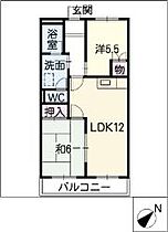 サンステージ滝ノ水 205 ｜ 愛知県名古屋市緑区滝ノ水4丁目808（賃貸マンション2LDK・2階・53.46㎡） その2