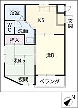 エポック鳴海  ｜ 愛知県名古屋市緑区鳴海町字向田（賃貸マンション2K・1階・35.96㎡） その2