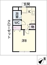 コーポ五葉  ｜ 愛知県名古屋市緑区鳴海町字姥子山（賃貸アパート1K・2階・26.50㎡） その2