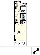 ラ・クレ 205 ｜ 愛知県名古屋市緑区曽根2丁目199番地（賃貸マンション1K・2階・27.29㎡） その2