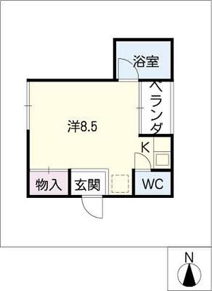 パラシオンＦＪ ｜愛知県名古屋市中区富士見町(賃貸マンション1R・7階・19.00㎡)の写真 その2