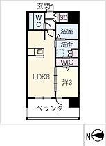 サンパーク上前津　II  ｜ 愛知県名古屋市中区大須4丁目（賃貸マンション1LDK・8階・29.82㎡） その2