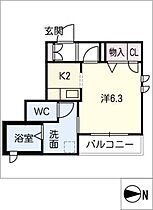 シャーメゾン21  ｜ 愛知県名古屋市北区田幡2丁目（賃貸アパート1K・1階・26.27㎡） その2