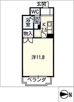 フローラII  ｜ 愛知県名古屋市北区西志賀町4丁目（賃貸マンション1K・3階・34.80㎡） その2